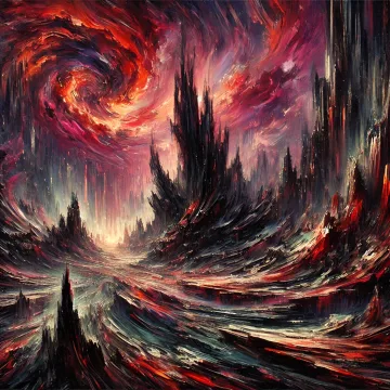 Abyss Abstract Painting