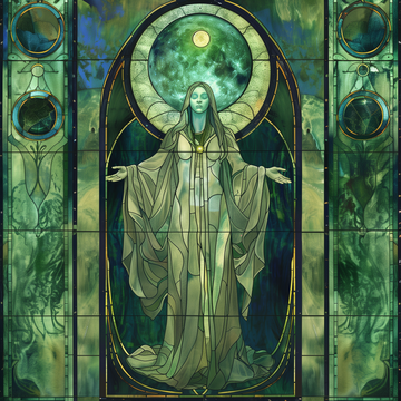 The Mother Example Stained Glass