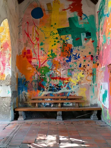 Asineau Wrydling Painting